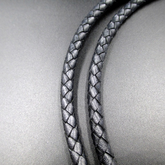 Gothic Pendant Black Leather Cord Necklace - Picture 4 of 6